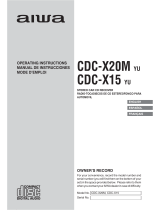 Aiwa CDC-X20M YU Owner's manual
