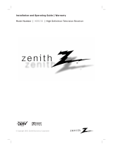 Zenith HDR230 Installation And Operating Manual, Warranty