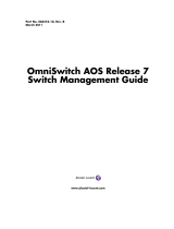 Alcatel-Lucent OmniSwitch AOS 7 User manual