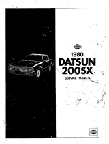 Datsun 1980 200SX User manual