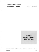 Tektronix 7A12 User manual