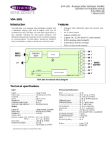 Miranda VDA-1001 Operation and Installation Manual