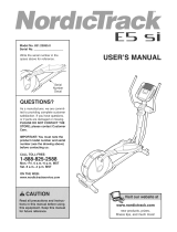 NordicTrack E5 si User manual