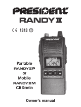 PRESIDENT Randy II M Owner's manual