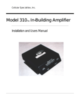 CSI 310 Plus User manual