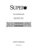 Supermicro SUPERO SUPERSERVER 2027GR-TRF User manual