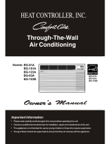 Heat Controller Comfort-Aire BG-123A Owner's manual