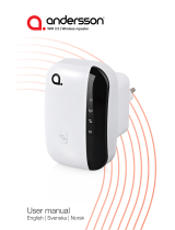 Andersson WIR 2.0 Wireless repeater User manual