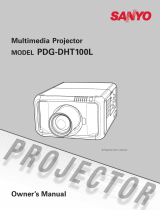 Sanyo PDG-DHT100L - DLP Projector - HD 1080p Owner's manual