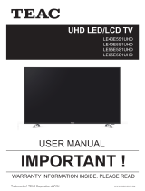 TEAC LE65E5S1UHD User manual