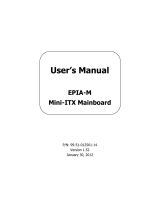 VIA Technologies EPIA-M User manual