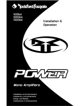 Rockford Fosgate Power 1500bd Operating instructions