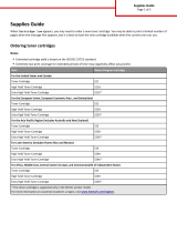 Lexmark MS710 Series Supplies Manual