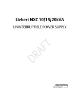 Liebert NXC LI6020 Series User manual