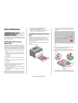 Lexmark 260d - E B/W Laser Printer Reference guide