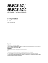 Gigabyte 8I845GE-RZ User manual