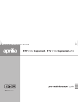 APRILIA ETV MILLE CAPONORD ABS Owner's manual