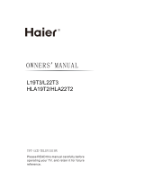 Haier L19T3 User manual