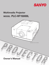 Sanyo PLC-HF15000L - 15000 Lumens Owner's manual