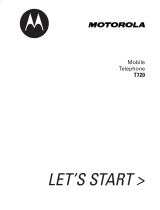 Motorola T720 CDMA User manual