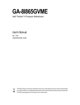 Gigabyte GA-8I865GVME User manual