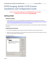 Kodak I1220 - Document Scanner Installation And Configuration Manual