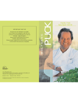 Wolfgang Puck 611-2161 Bistro collection User manual