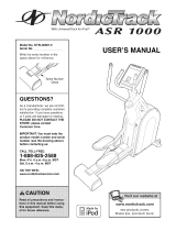 NordicTrack ASR 1000 User manual