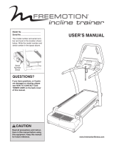 FreeMotion Incline trainer User manual
