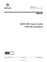 Varian 4000 MS User manual