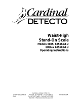 Cardinal Detecto 6855 Operating Instructions Manual