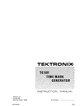 Tektronix TG501 User manual