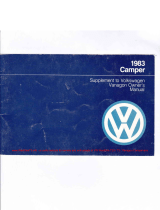 Volkswagen 1983 Camper Onwers Manual