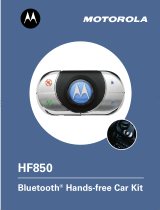 Motorola HF850 - Deluxe Bluetooth Car User manual