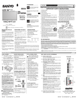 Sanyo DP50E84 Owner's manual