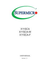 Supermicro X11SCA User manual