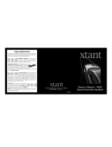 Xtant PQM Owner's manual