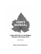 Planex GW-AP54SGX User manual