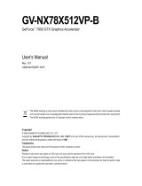 Gigabyte GV-NX78X512VP-B User manual