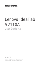 Lenovo IdeaTab S2110A User manual