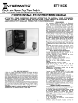 Intermatic ET716CK Owner/Installer Instruction Manual