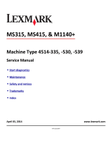 Lexmark MS415 User manual