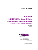 Miranda DENSITÉ XVP-3901 Manual To Installation And Operation