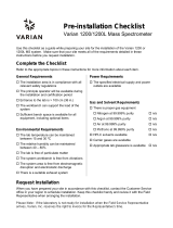 Varian 1200L LC/MS Pre-Installation Instructions