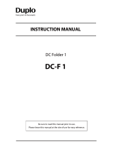 Duplo DC-F 1 User manual