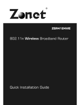 Zonet ZSR4124WE Quick Installation Manual