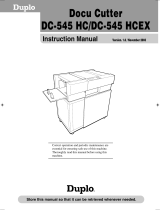 Duplo DC-545 HCEX User manual