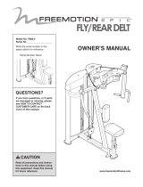 FreeMotion FLY/REAR DELT F806.0 Owner's manual