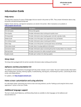 Lexmark MS610DN Information Manual