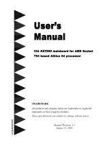 VIA Technologies K8T890 User manual